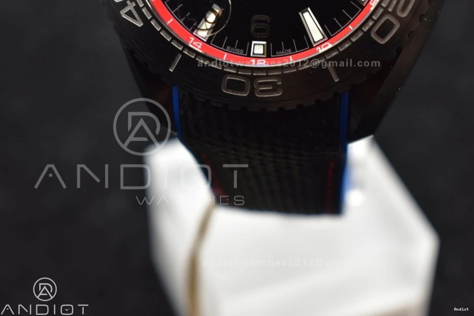 45.5mm Clone VSF Nylon Ocean A8906 Edition Super Planet Ceramic Strap Black on Black Real Best Deep 1:1 1227